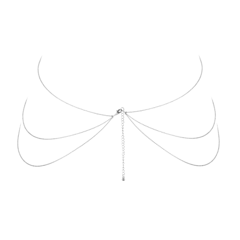 Ланцюжок для тіла Bijoux Indiscrets Magnifique 8 Body Chain – Сріблястий