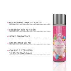 Лубрикант на водній основі JO H2O – Candy Shop – Cotton Candy (60 мл) без цукру та парабенів