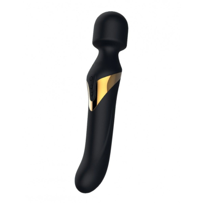 Масажер 2в1 Dorcel Dual Orgasms Gold – 7 програм вібрації та 7 режимів обертання голівки з кульками
