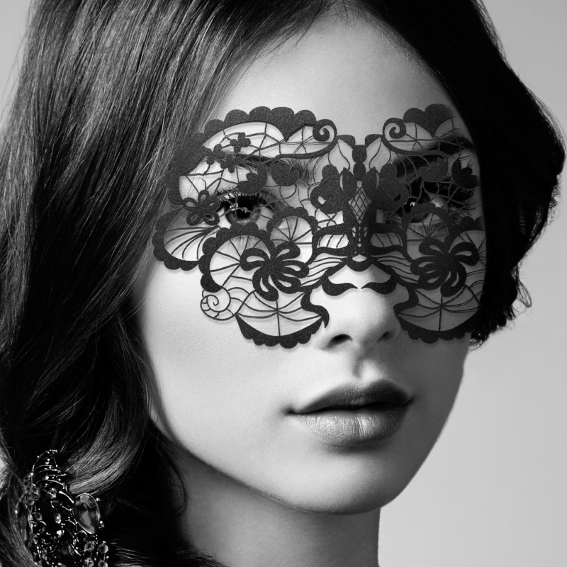 Маска на обличчя Bijoux Indiscrets – Anna Mask, вінілова, клейове кріплення, без зав'язок