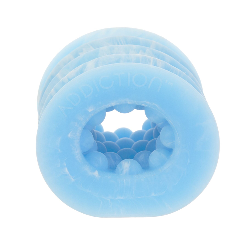 Мастурбатор з віброкулею – ADDICTION Silicone Reversible Stroker – Glow in the Dark