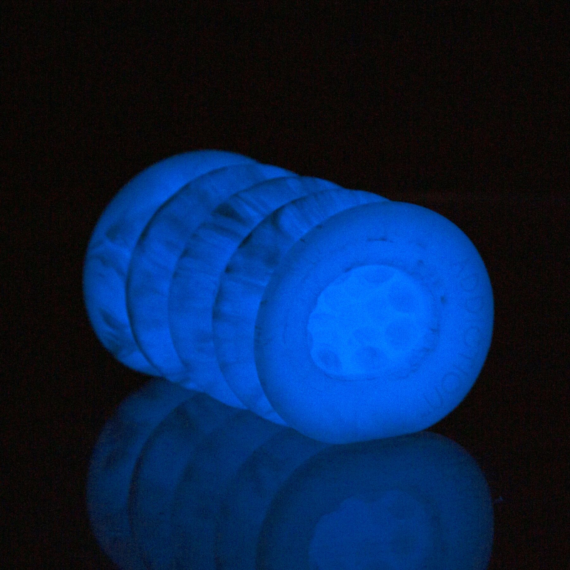 Мастурбатор з віброкулею – ADDICTION Silicone Reversible Stroker – Glow in the Dark