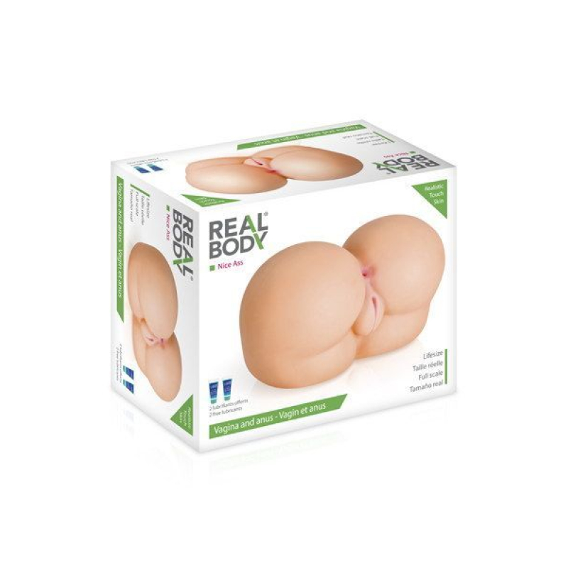 Подвійний мастурбатор Полуторс Real Body Nice Ass – два входи: попка та вагіна