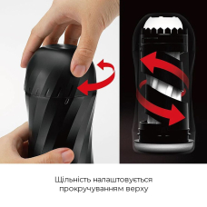 Мастурбатор Tenga Air–Tech Twist Tickle Red зі змінною тугістю обхвату, ефект потужного мінету від Тенга
