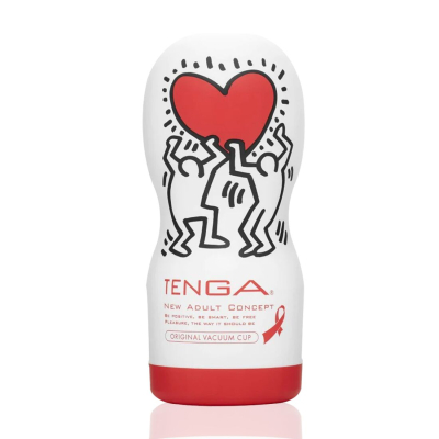 Мастурбатор члена з вакуумною стимуляцією – Tenga Keith Haring Deep Throat Cup
