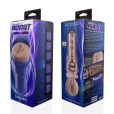 Мастурбатор вагина Fleshlight Boost Bang Light Medium Flesh – с плавающими кольцами Turbo Tech
