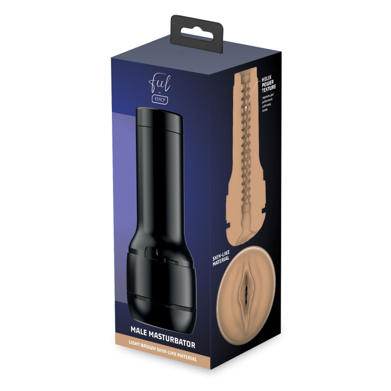 Мастурбатор в колбі для секс машини Kiiroo Keon – Kiiroo Feel Stroker Light Brown