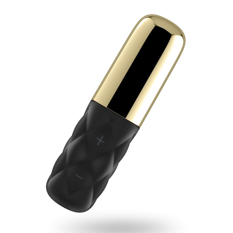 Міні вібратор – Satisfyer Sparkling Darling Gold – 15 вібрацій, різноманітність текстур