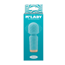 Міні вібромасажер M’Lady Mini Vibrating Wand, бірюзового кольору