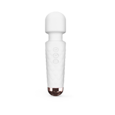 Міні вібромасажер (вібратор мікрофон) – Dorcel Wand Mini Wanderful White – гнучка головка, 10 вібро-режимів