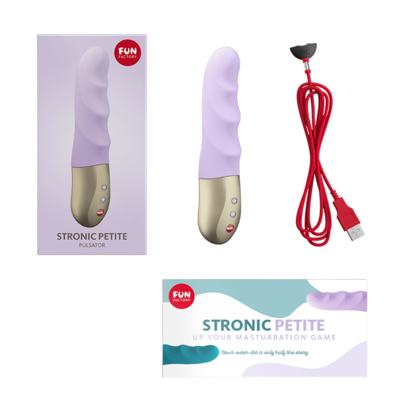 Мініпульсатор – Fun Factory STRONIC PETITE Pastel Lilac – 5 режимів пульсацій + 3 ритми