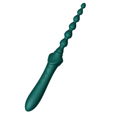 Мультифункциональный вибратор – Zalo Bess 2 Turquoise Green – 4 сменные насадки, нагрев до 42°, точечный вибратор