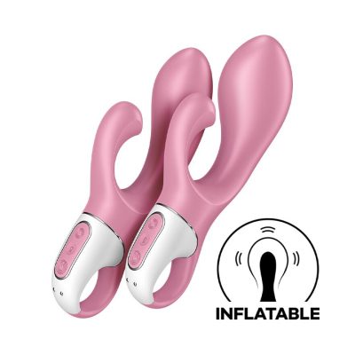 Надувной вибратор-кролик – Satisfyer Air Pump Bunny 2 – 12 режимов вибрационных ритмов