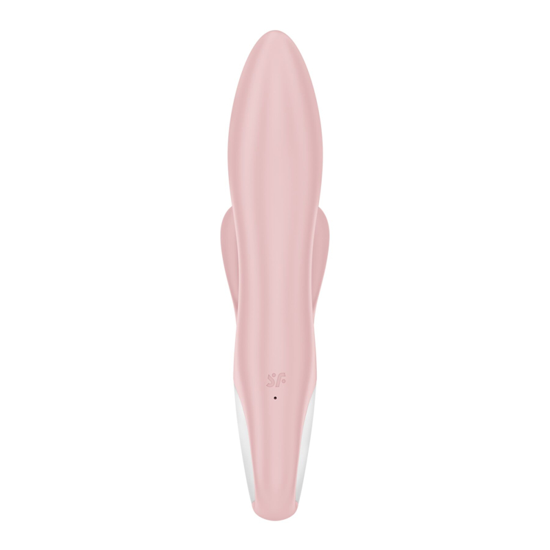Надувний вібратор-кролик – Satisfyer Air Pump Bunny 3, подвійний відросток, 12 режимів