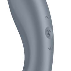 Подвійний вібратор – Satisfyer Curvy Trinity 1 Bluegrey – вакуумний стимулятор + вібратор