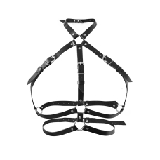 Портупея жіноча Art of Sex – Mirra, натуральна шкіра, розмір XS–2XL, колір чорний