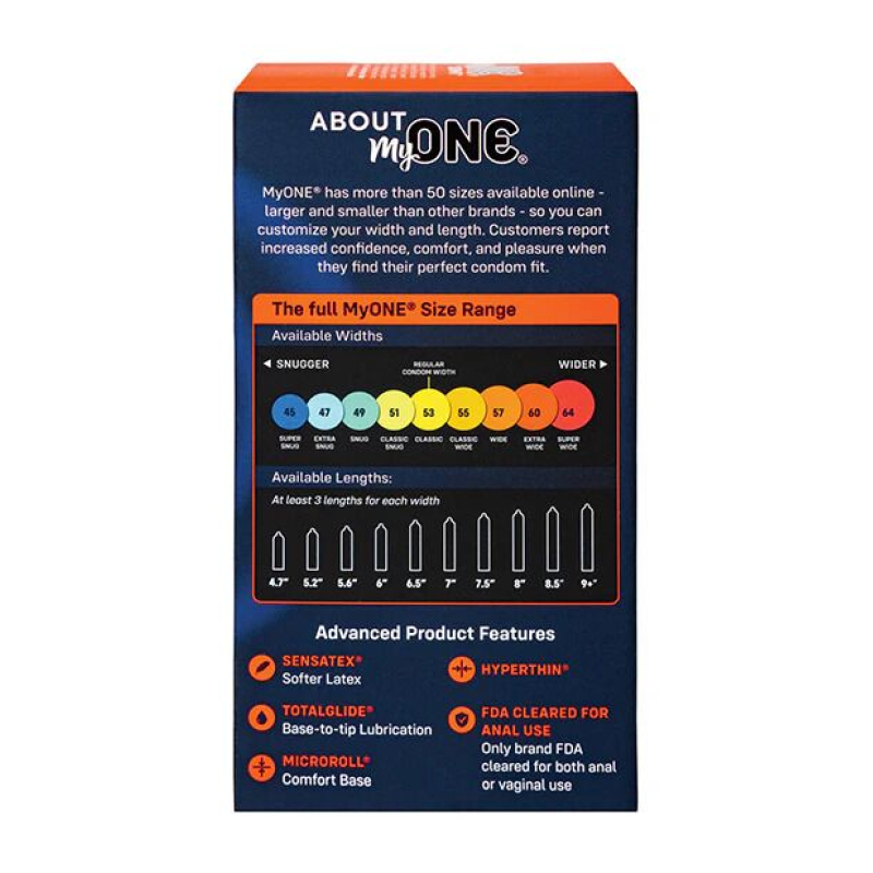 Презервативы MyONE Extra Wide & Long 10 шт, картонная коробка