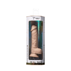 Реалистичный Дилдо на присоске SilexD Johnny Real Skin Flesh MODEL 1 – длина 17.8 см, диаметр 3.8 см