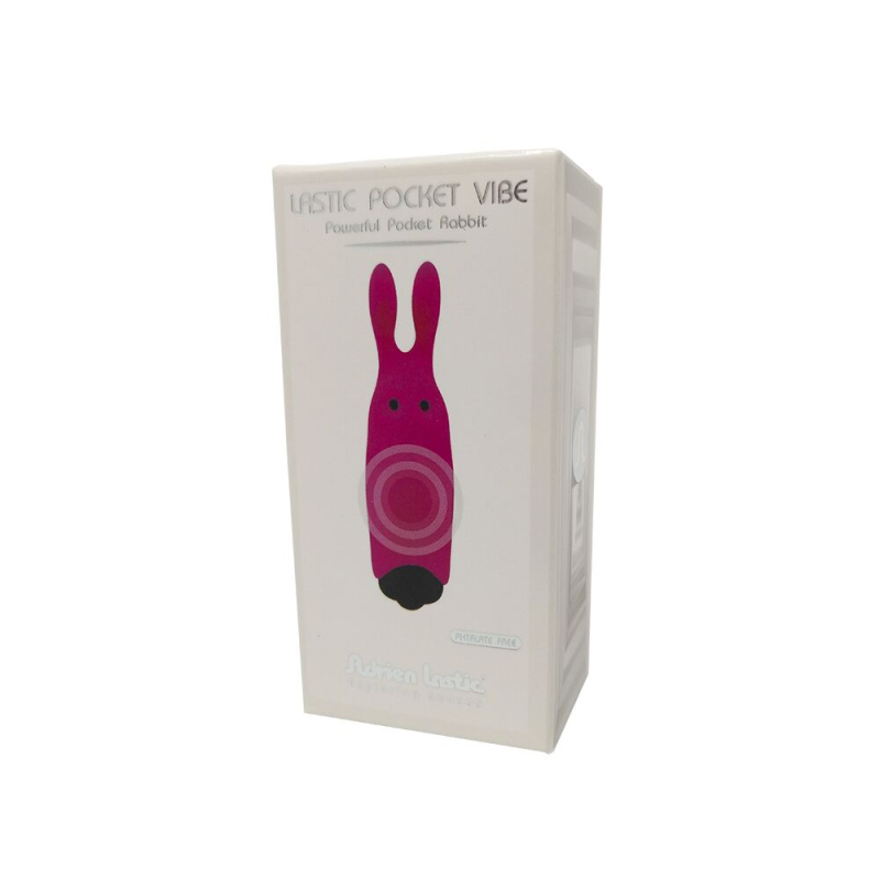 Рожева віброкуля Adrien Lastic Pocket Vibe Rabbit Pink зі стимулювальними вушками, 10 режимів, водонепроникна