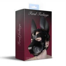 Шкіряна маска собаки 2в1 Feral Feelings, знімна морда