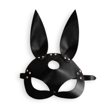 Шкіряна маска Зайчика Art of Sex – Bunny mask, колір Чорний