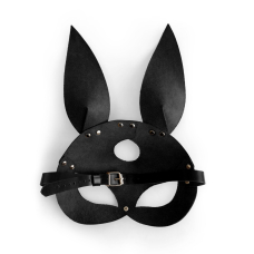 Шкіряна маска Зайчика Art of Sex – Bunny mask, колір Чорний