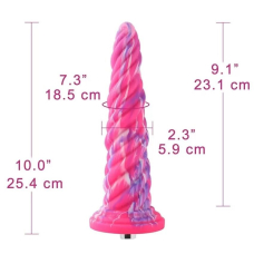 Силіконовий дилдо Hismith Awl Shape, Monster Series, довжина 25.5 см
