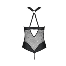 Сітчастий боді з халтером Passion Amanda Body L/XL, чорний колір