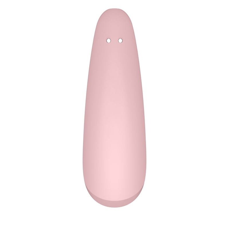 Смарт-вакуумний стимулятор – Satisfyer Curvy 2+ Pink – управління на відстані з телефона через застосунок