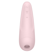 Смарт-вакуумний стимулятор – Satisfyer Curvy 2+ Pink – управління на відстані з телефона через застосунок