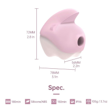 Смарт вакуумний стимулятор з вібрацією – Magic Motion Unicorn Pink – 7 режимів вакуума + 7 вібро
