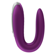 Смарт-вібратор для пар – Satisfyer Double Fun Violet – пульт керування, додаток Satisfyer Connect, дистанційне управління