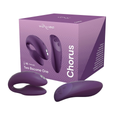 Смарт-вібратор для пар – We-Vibe Chorus Purple – пульт та дистанційне управління з телефона на відстані