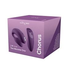 Смарт-вібратор для пар – We-Vibe Chorus Purple – пульт та дистанційне управління з телефона на відстані