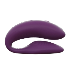 Смарт-вібратор для пар – We-Vibe Chorus Purple – пульт та дистанційне управління з телефона на відстані