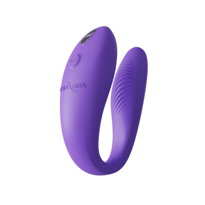Смарт-вибратор для пар – We-Vibe Sync GO Light Purple – тревел-кейс, пульт, управление через приложение