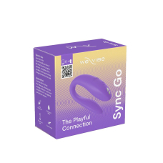 Смарт-вібратор для пар – We-Vibe Sync GO Light Purple – тревел-кейс, пульт, керування через застосунок