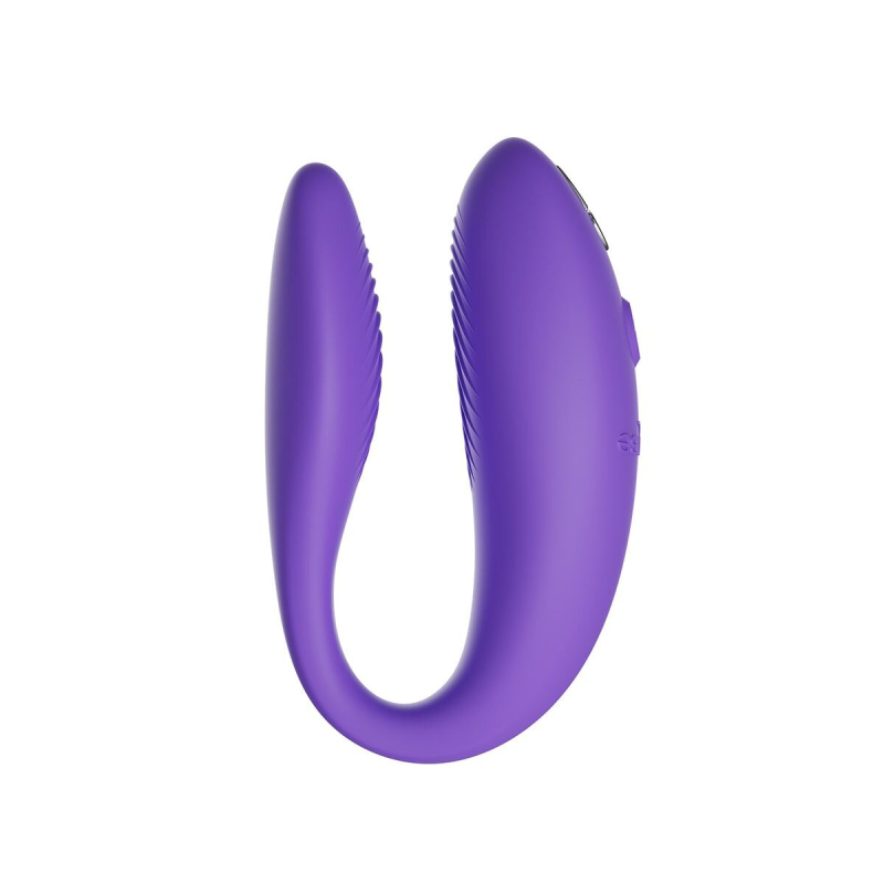Смарт-вібратор для пар – We-Vibe Sync GO Light Purple – тревел-кейс, пульт, керування через застосунок