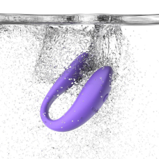 Смарт-вібратор для пар – We-Vibe Sync GO Light Purple – тревел-кейс, пульт, керування через застосунок