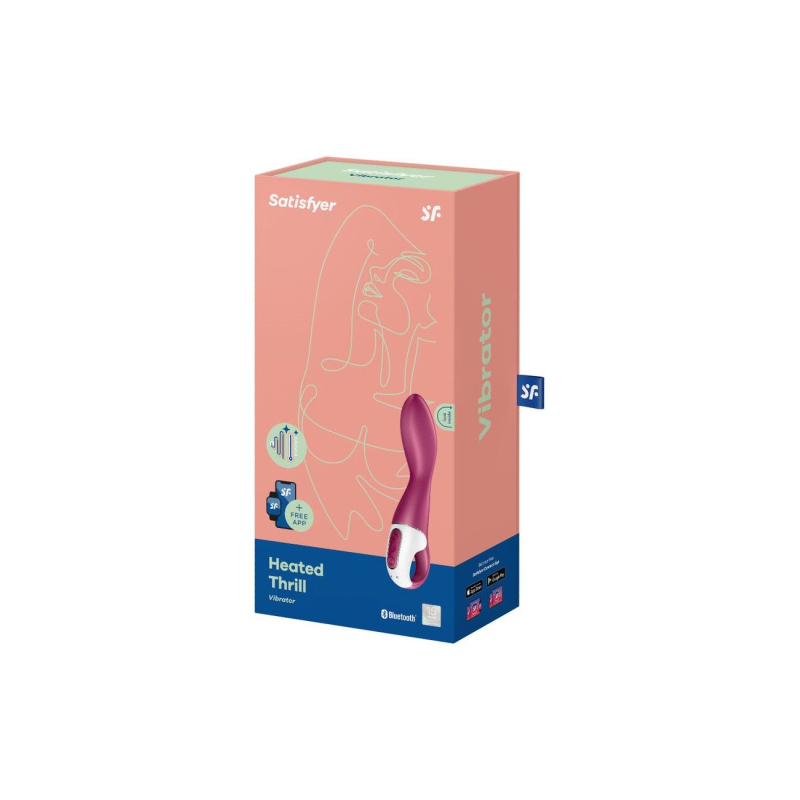Смарт вібратор для точки G – Satisfyer Heated Thrill з функцією підігріву до 40°C, 12 режимів вібрації