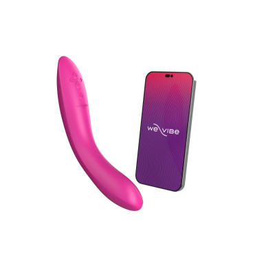 Смарт-вібратор для точки G – We-Vibe Rave 2 Twisted Pleasure Pink – дистанційне керування через телефон