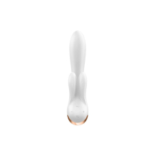 Смарт вібратор-кролик з подвійним відростком – Satisfyer Double Flex White – 10 вібро-режимів, 5 інтенсивностей