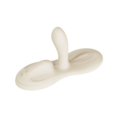 Смарт-вибратор – Zalo Flora Smart Pad Ivory White – подогрев до 42 °C, 9 моторов