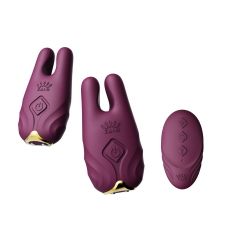 Смарт-вібратор – Zalo Nave Velvet Purple – пульт і мобільне керування, 2 комплекти насадок