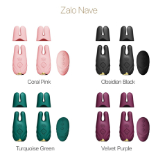Смарт-вібратор – Zalo Nave Velvet Purple – пульт і мобільне керування, 2 комплекти насадок
