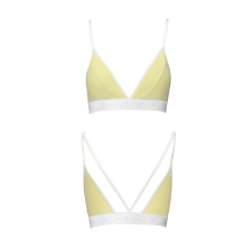 Спортивний топ з подвійними бретелями Passion PS007 TOP S, жовтий