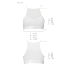 Спортивний топ з прозорою вставкою Passion PS006 TOP XL, білий