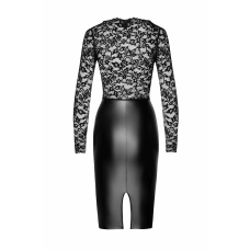 Сукня Noir Handmade F295 Euphoria lace and wetlook midi dress – S