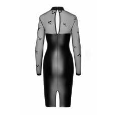 Сукня Noir Handmade F310 Sublime wetlook and flocked mesh midi dress – 3XL