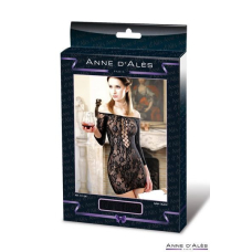 Сукня–сітка з декольте Anne De Ales FETISH DINNER Чорний S / M, оголене плече